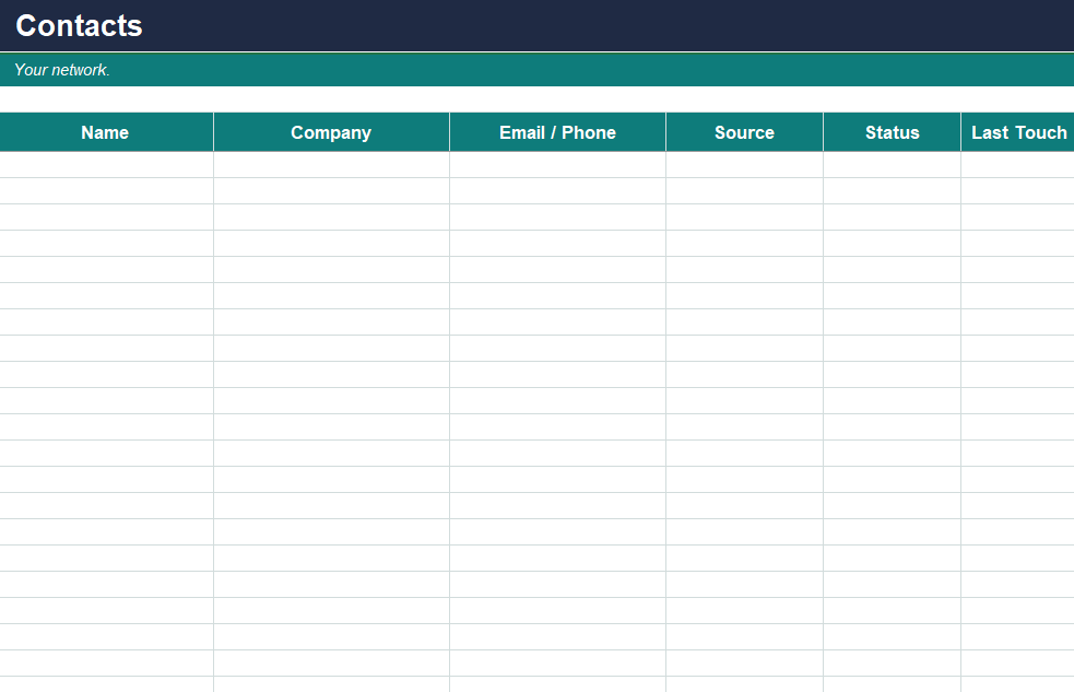 Simple CRM + Sales Pipeline Tracker (with Forecast) — 3